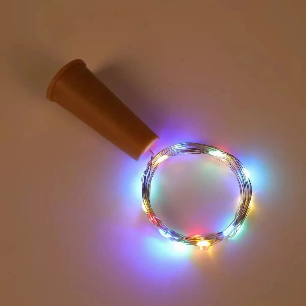 12 PCS Battery powered Wine cork bottle light 20LED Fairy light bar light birthday party bottle stopper light bar (With battery) - Image 5