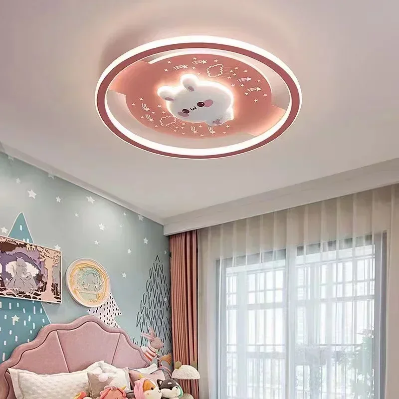 Astronaut Ceiling Lights Kids Room Boy Girl Bedroom Chandelier Princess Spaceman Rocket Rabbit Children's Lamps Home-appliance - Image 4