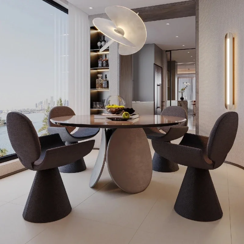 Unique Designer Dining Chair Black Modern Living Room Comfortable Armrest Chairs Dormitorio Luxury Cadeiras De Jantar Furniture - Image 2