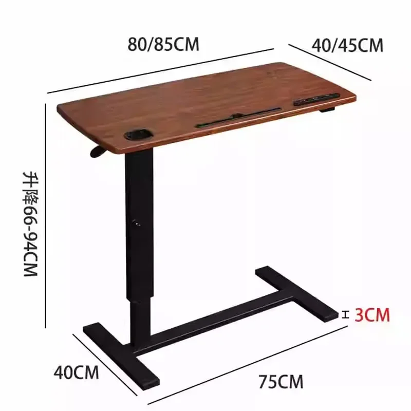 Portable Folding Height Adjustable Side Gaming Office Desks Room Organizer Computer Desk Study Table - Image 6