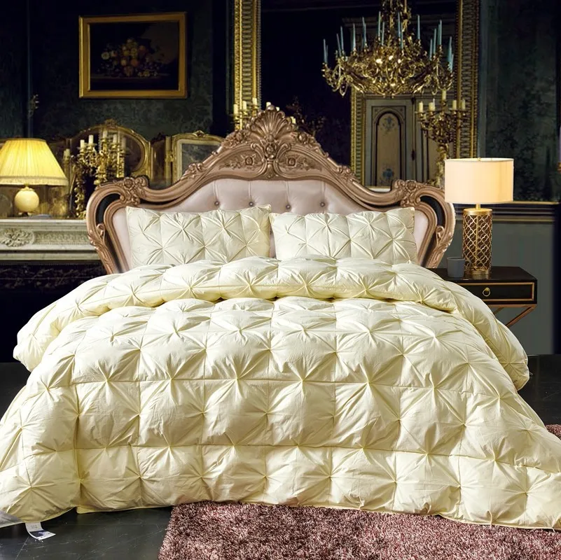 100% Goose Down Soft Duvet Luxury Blanket King Queen Twin Size Comforter Bedding Filler Bread Shape Super Warm Quilt - Image 5