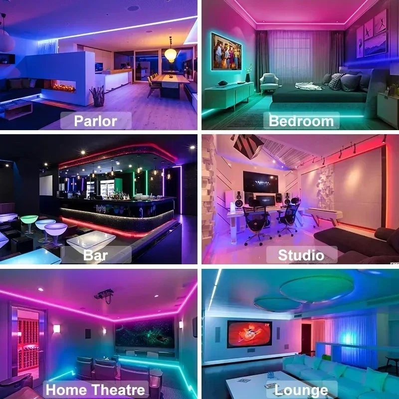 RGB 5050 LED Strip Light Remote App Control TV Led Backlight Flexible Ribbon Tape USB 5V Led Light for PC Gaming Room Decoration - Image 6