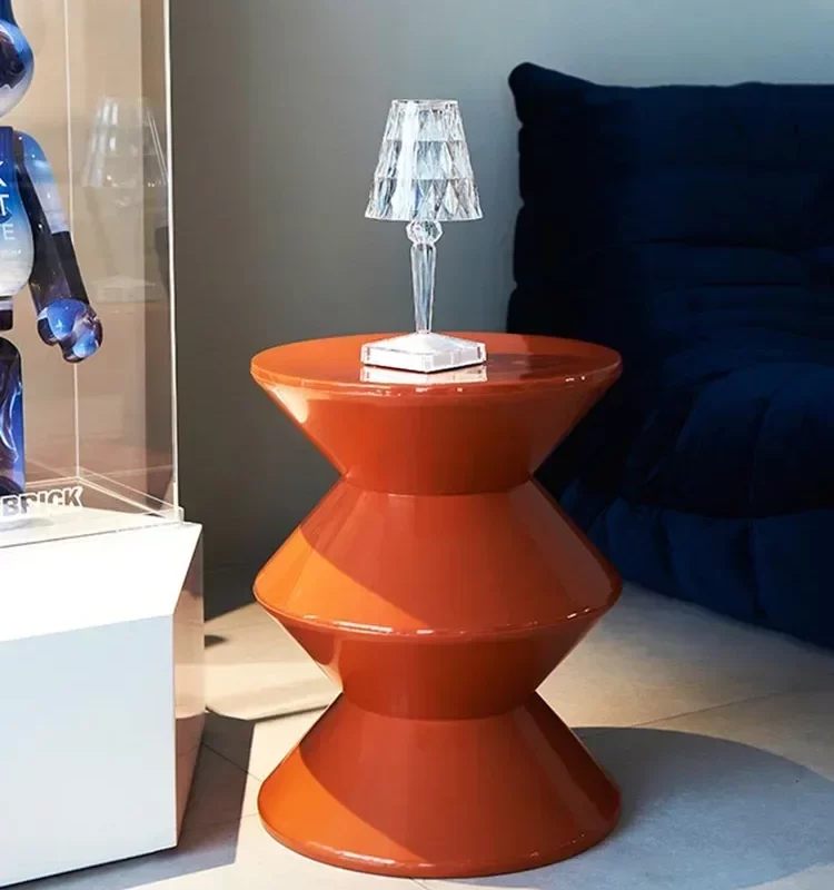 Round Coffee Table Plastic Nordic Home Furniture Living Room Sofa Side Tables Hallway Shoes Stool Balcony Small Desk Nightstands