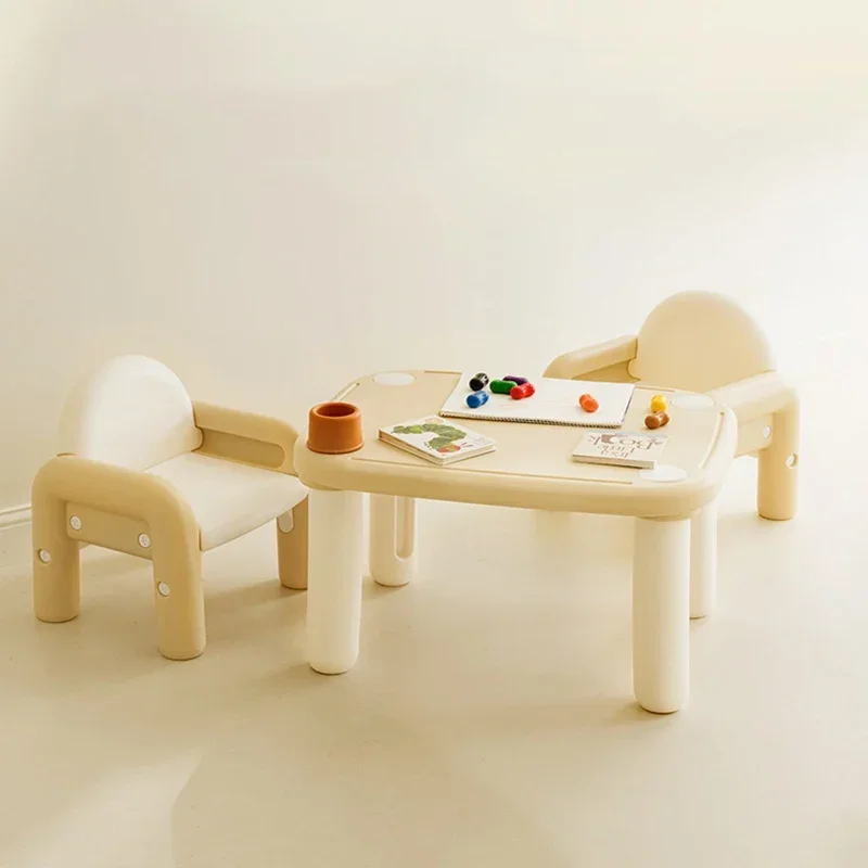 Children Study Desk Table Plastic Kids Set School Furniture Room Desks Girl Kindergarten Classroom Baby Chair Supplies Child - Image 6