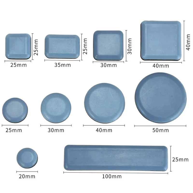 Chair Pads Floor Protector Rubber Feet Furniture Legs Table Felt Pad Seat Self-Adhesive Easy Move Heavy Furnitures Slider Glides - Image 4