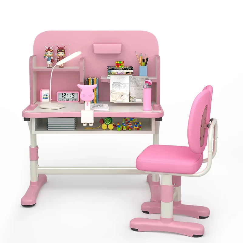 Cross-Border Hand-Cranking Adjustable Children's Learning Table and Chair Set Kindergarten Tutorial Class School Desk and