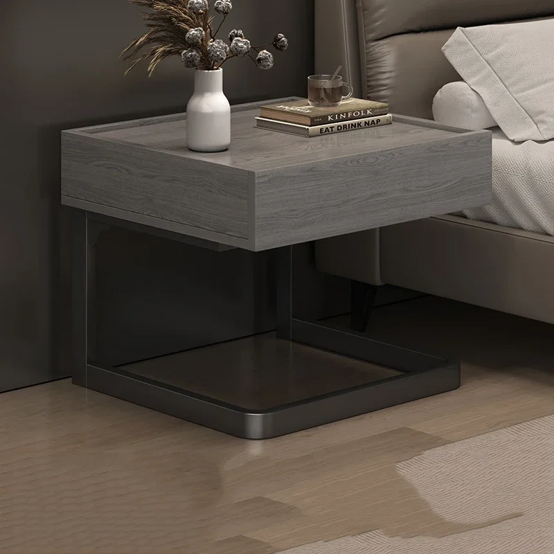 Comfortable Nordic Bedside Cabinet Nightstands Luxury Hotel Bedside Table Accessible Luxury Table De Chevet Chambre Furniture