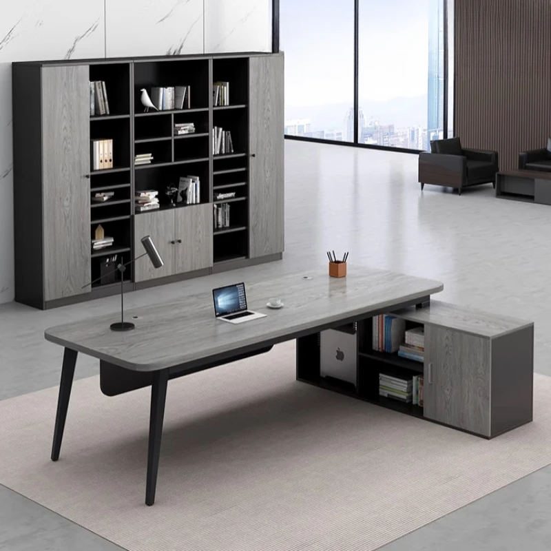 Executive Room Offer Organizer Office Desks Workshop Gaming Computer Reading Conference Bedroom Work Furniture L Shaped Desk - Image 4