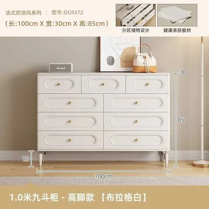 62" Large Buffet Sideboard Cabinet with 9 Drawers, Buffet Table Bedroom Storage Cabinet, Multifunctional Cabinet for living Room - Image 5