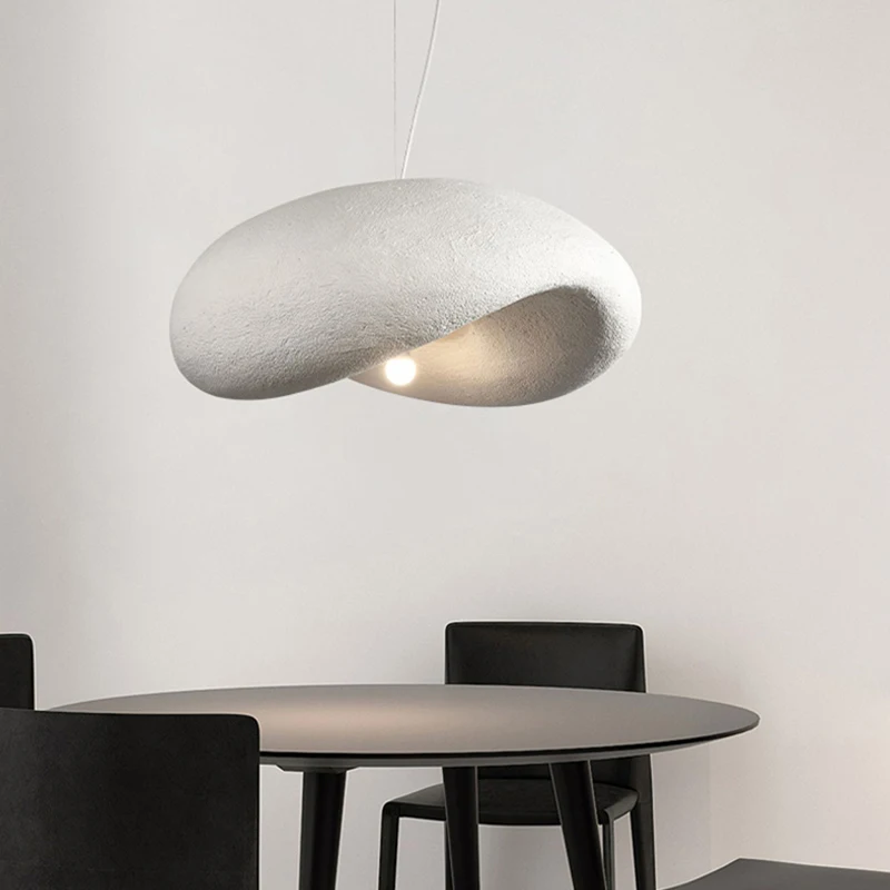 Wabi sabi pendant light Nordic Minimalist Cream Style Led white hanging lamp Living Dining Room Home Decor coffee tables light