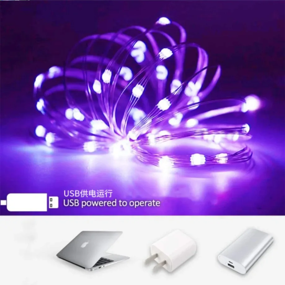 5/10/20M USB LED String Lights Copper Silver Wire Garland Light Waterproof Fairy Lights For Christmas Wedding Party Decoration - Image 4