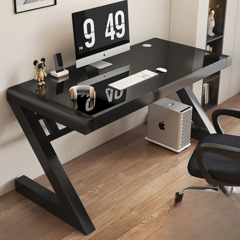 Glass Gaming Office Desks Computer Table Notebook Professional Office Desks Standing Household Escritorios Furniture MR50OD