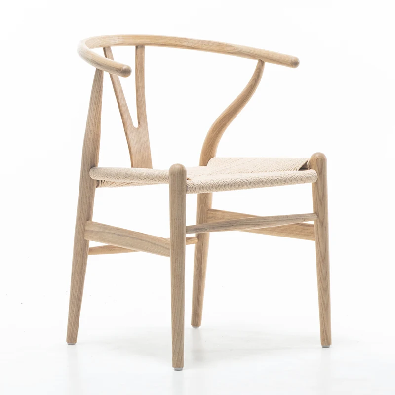 Modern Dining Chair Oak Wood Oil Finish Natural/Black/Walnut/Honey/Chestnut Wooden Armchair Chair Design For Kitchen Dining Room - Image 2