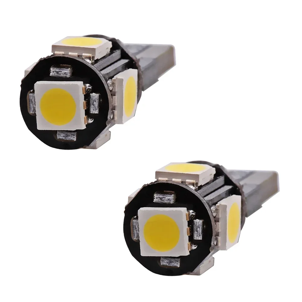 2Pcs LED Canbus 5050 5SMD Auto Lights No Error DC 12V Bulbs White Blue Red Reading Tail Lamp Door Turn Signal Marker Interior - Image 5