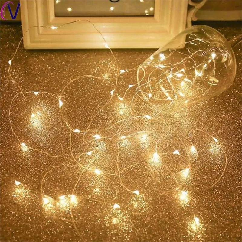 10/20/30M USB LED String Lights Copper Silver Wire Garland Light Waterproof Fairy Lights For Christmas Wedding Party Decoration - Image 6
