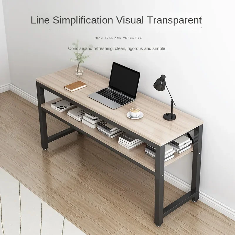 Rectangular Computer Table Home Desk Long Wall Desk Narrow Bedroom Simple Study Table - Image 2