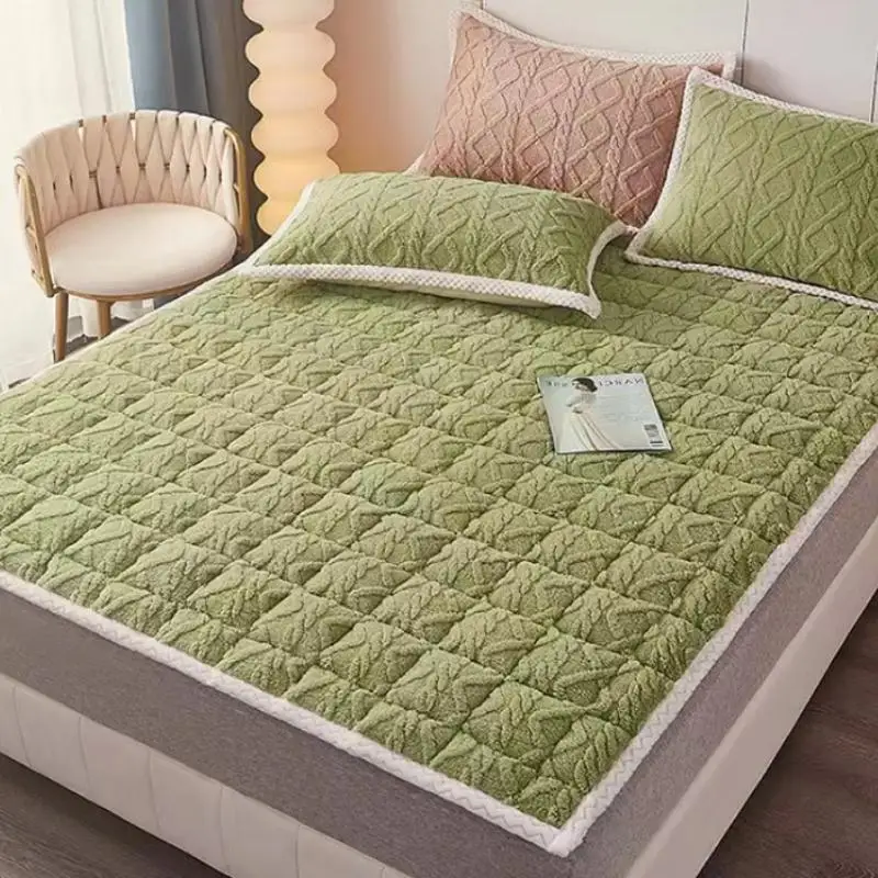 Milk Velvet Mattress Thicken Warm Winter Mattress Foldable Plush Bed Mattresses Twin King Queen Full Size Mattresses Bedding - Image 2