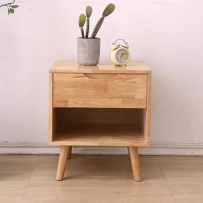 Modern Retro Nightstand Classic Bedside Storage Mid Century Nightstands Trendy Drawers Table Makeup Computer Salon Furniture
