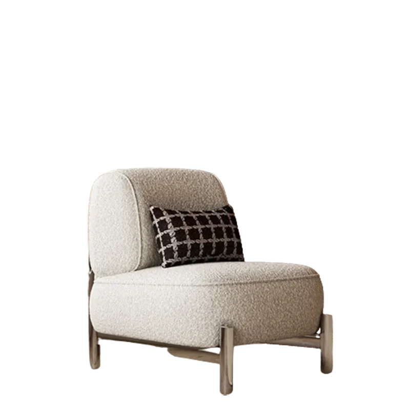Comfortable Hotel Chair Balcony Black Comfy White Chair Italian Fabric Sillones Para Sala De Estar Living Room Furniture - Image 6