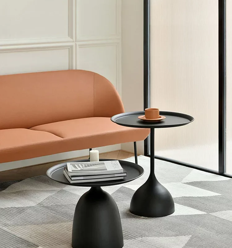Nordic Round Coffee Tables Metal Modern Home Furniture Living Room Auxiliary Center Side Tea Table Design Bed Bedroom Nightstand
