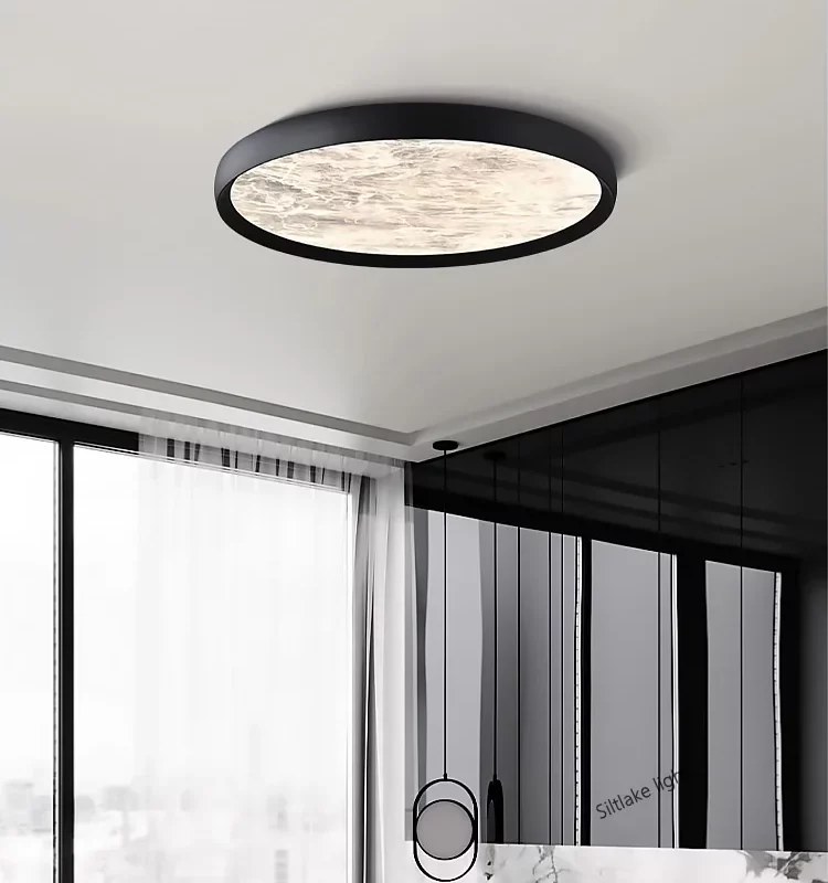 Bedroom lamp ceiling lamp modern simple full spectrum minimalist ultra-thin cloud mist master bedroom high-end room light