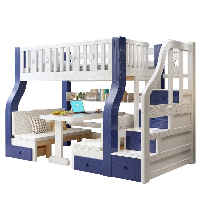 beds children bunk hostel kids children bedroom furniture bunk beds - Image 6