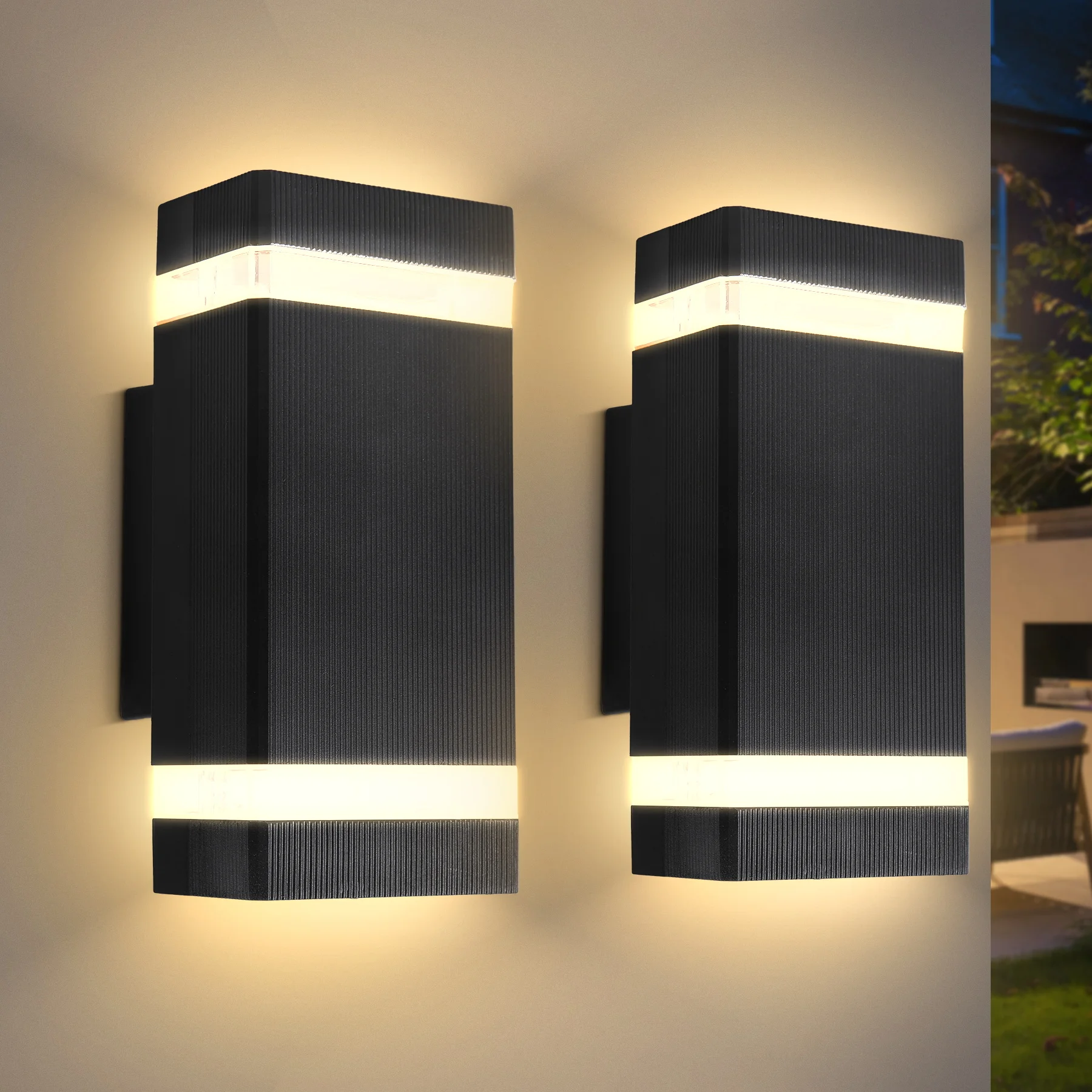 LED Wall Light E27 Bulb Socket Sconce Outdoor Waterproof External Stairs Decor Lights Entrance Fixture Home Decorative Lamp Wall
