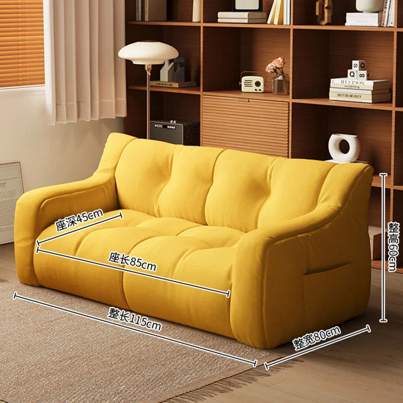 Modern Small Sofa Lazy Leisure Balcony Floor Luxury Home Sofa Recliner Italian Living Room Sofás Para Salón Postmodern Furniture - Image 4