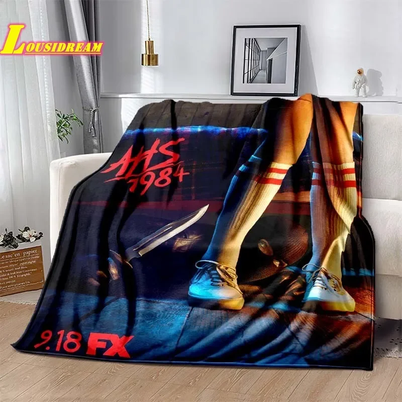 American horror movie series blanket living room bedroom soft and comfortable sofa bed cover children's warm camping blanket - Image 3
