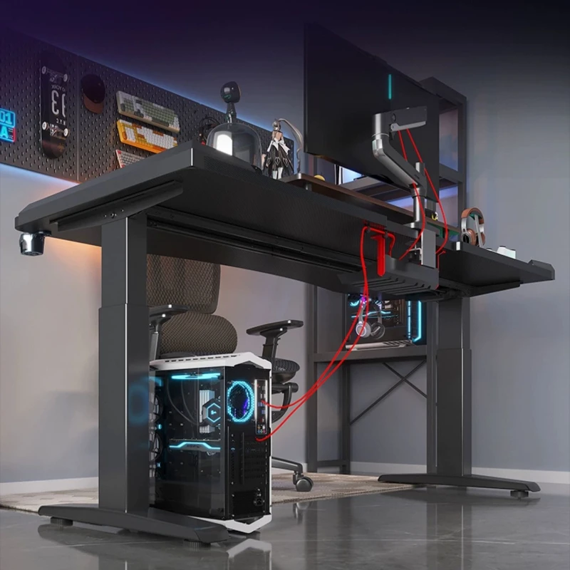 Brain Power Set Office Desks Power Driven Go Up And Down Domestic Table Type Wood Game Office Desks Escritorios Furniture QF50OD - Image 3