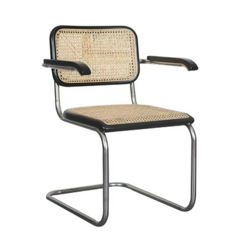 IHOME Medieval Leisure Internet Celebrity Designer Dining Chair Home Minimalist Backrest Rattan Chair Nordic Solid Wood Chair - Image 5