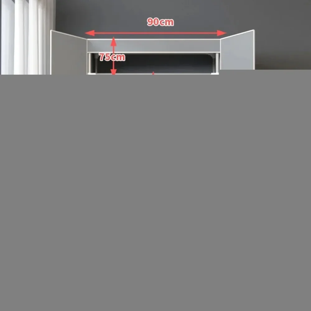 2024 Internet celebrity simple fabric wardrobe, door opening type household fabric wardrobe with 3 storage boxes, Storage locker - Image 6