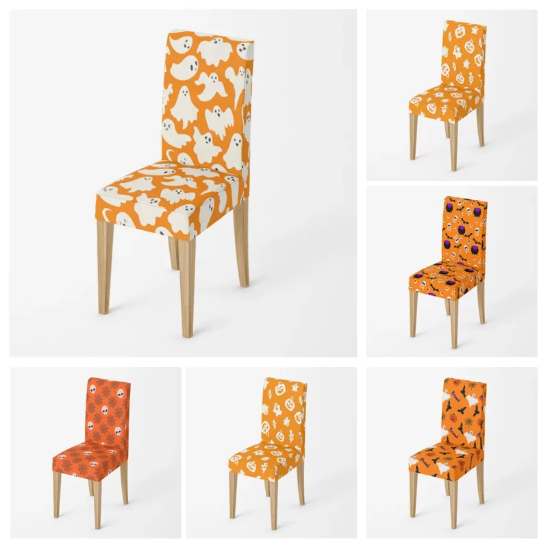 Home chair Covers kitchen adjustable dining elastic fabric chairs cover wedding Desk stretch back restaurant Halloween Autumn