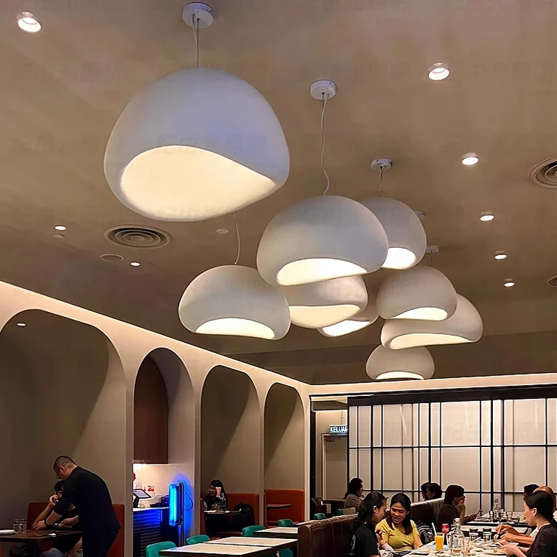 Japanese Style Wabi Sabi E27 Led Ceiling Chandelier Modern Dining Table Pendant Light for Living Room Bedroom Loft Hanging Lamp - Image 3