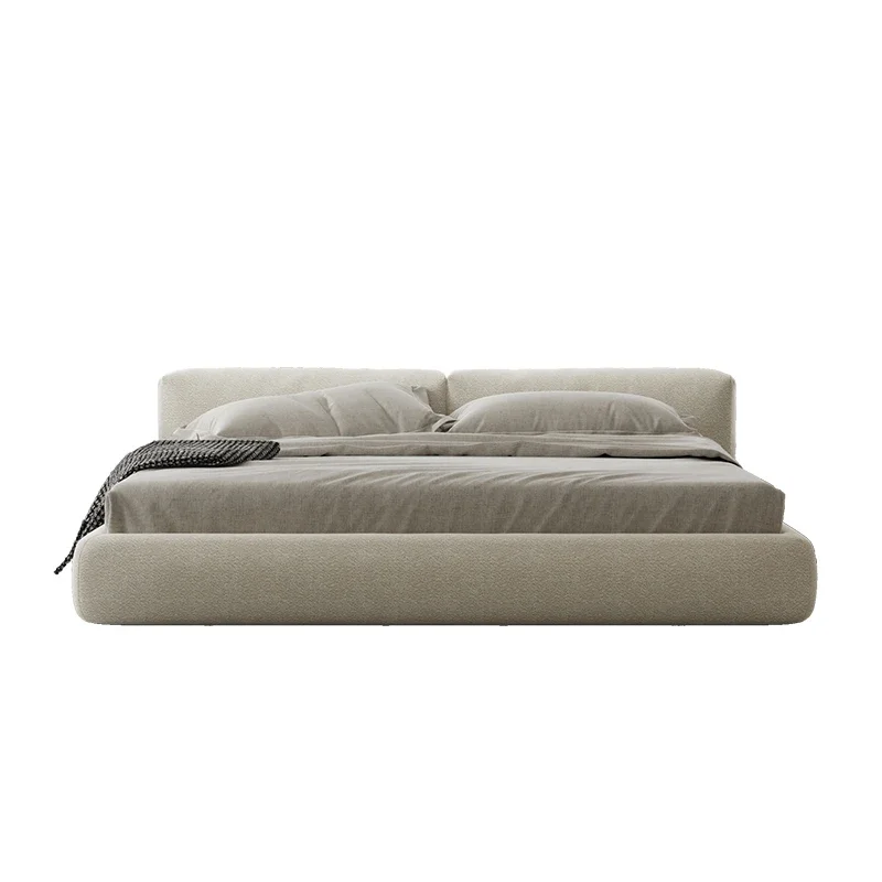 Sale Soft Bedroom Double Bed Simple Kawaii Elastic Modern Twin Queen Beds Upholstered Sleeping Camas De Dormitorio Furniture - Image 6