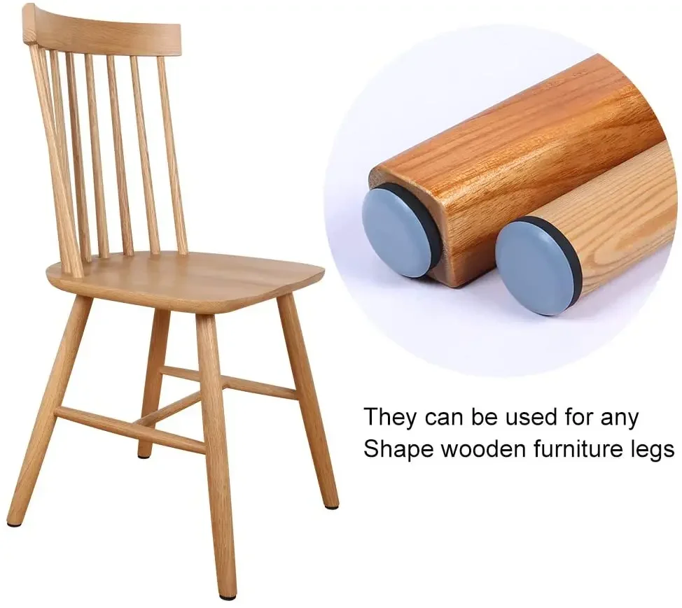 20pcs Furniture Sliders Chair Leg Movers Chair Leg Floor Protectors Slider Bumper Furniture Glide Nail for Hardwood Floors - Image 2