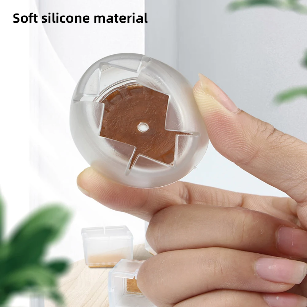 4/12Pcs Chair Legs Covers Hardwood Floor Protector Mat Furniture Table Legs Pads Felt Bottom Wrapped Anti Scratch Chair Leg Caps - Image 3