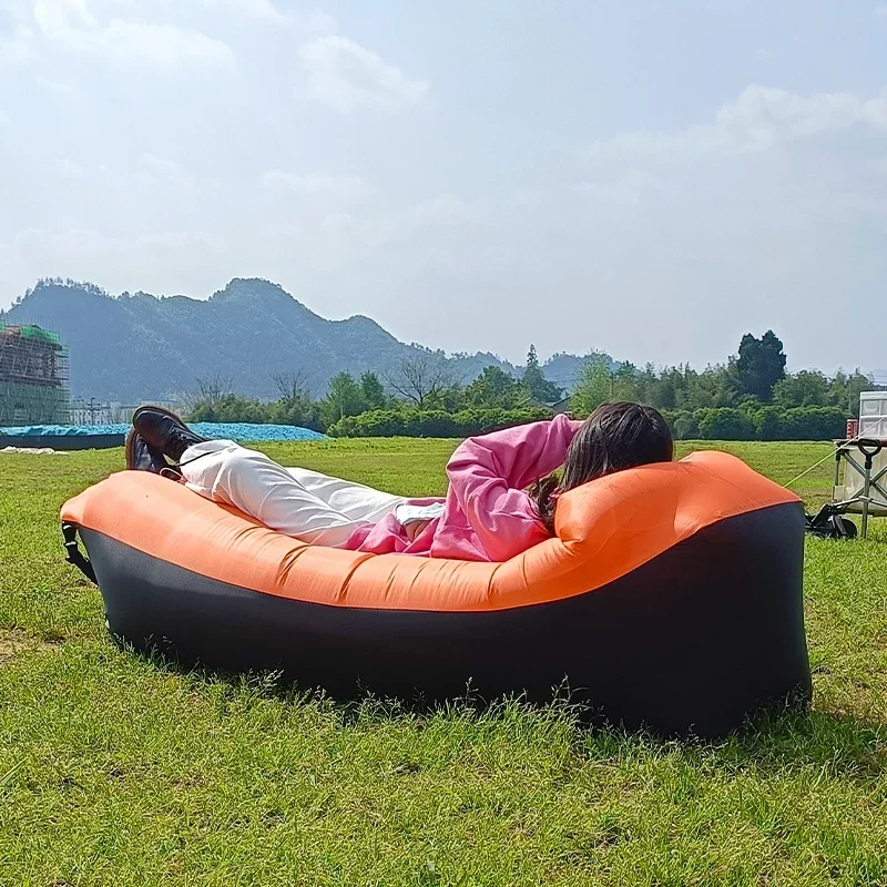 Trend Outdoor Products Fast Infaltable Air Sofa Bed Good Quality Sleeping Bag Inflatable Air Bag Lazy bag Beach Sofa 240*70cm - Image 4