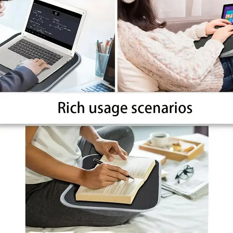Lap Desk For Laptop With Cushion Lapdesk For Laptop With Soft Pillow Cushion Writing Padded Tray With Handle For Work And Game - Image 5