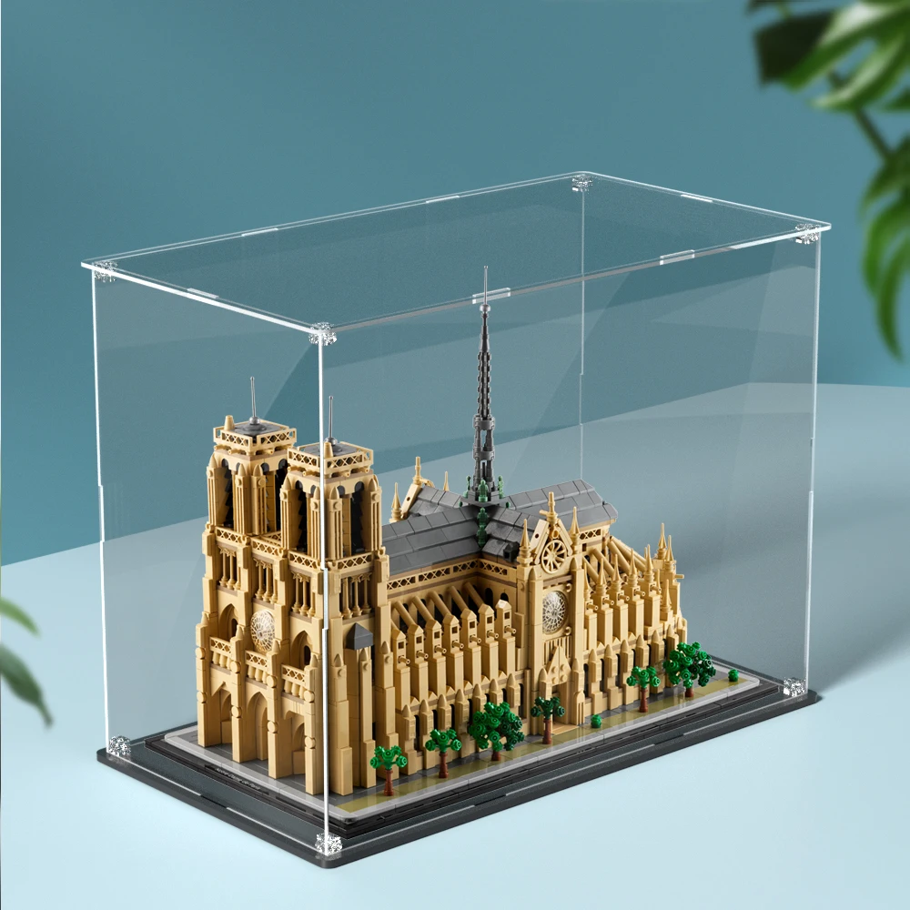 Acrylic display box for lego 21061 display case for Notre-Dame de Paris building block dustproof clear storage box - Image 2