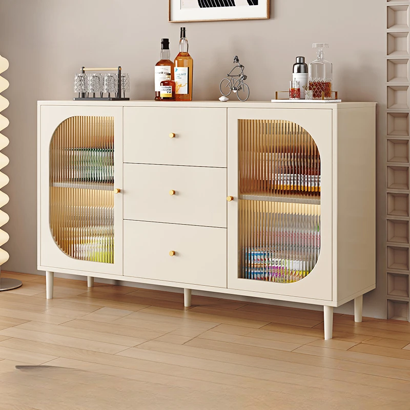 Cheap Cabinets Display Cabinet Luxury Living Room Furniture Buffet The Black Wooden Modern Gabinete Curio Locker Closet Plastic - Image 6
