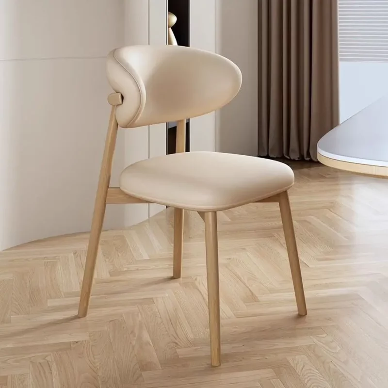 Modern minimalist wrought iron dining chairs, Nordic retro chairs, home dining tables, chairs, backrests, wooden style dining ta