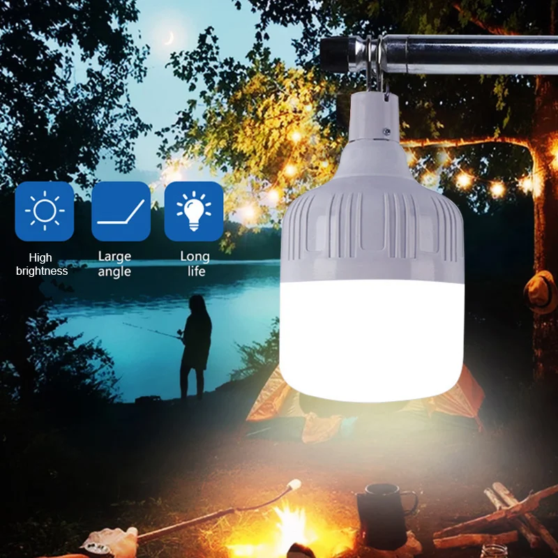 Super Sale USB Rechargeable LED Emergency Lights Outdoor Portable Lanterns Emergency Lamp Bulb Battery Lantern BBQ Camping Light - Image 5
