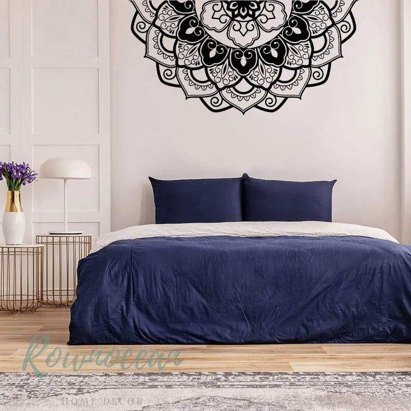 Half Mandala Wall Sticker Interior Home Decor Room Bedroom Headboard Decoration Decals Bohemian Pattern Murals Wallpaper G057 - Image 3