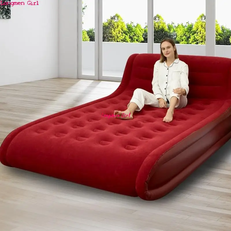 Modern Folding Inflatable Big Sofa Bed For Beach Camping Travel Outdoor Garden Furniture Double Bed With Velvet Pvc Leather Bed - Image 4