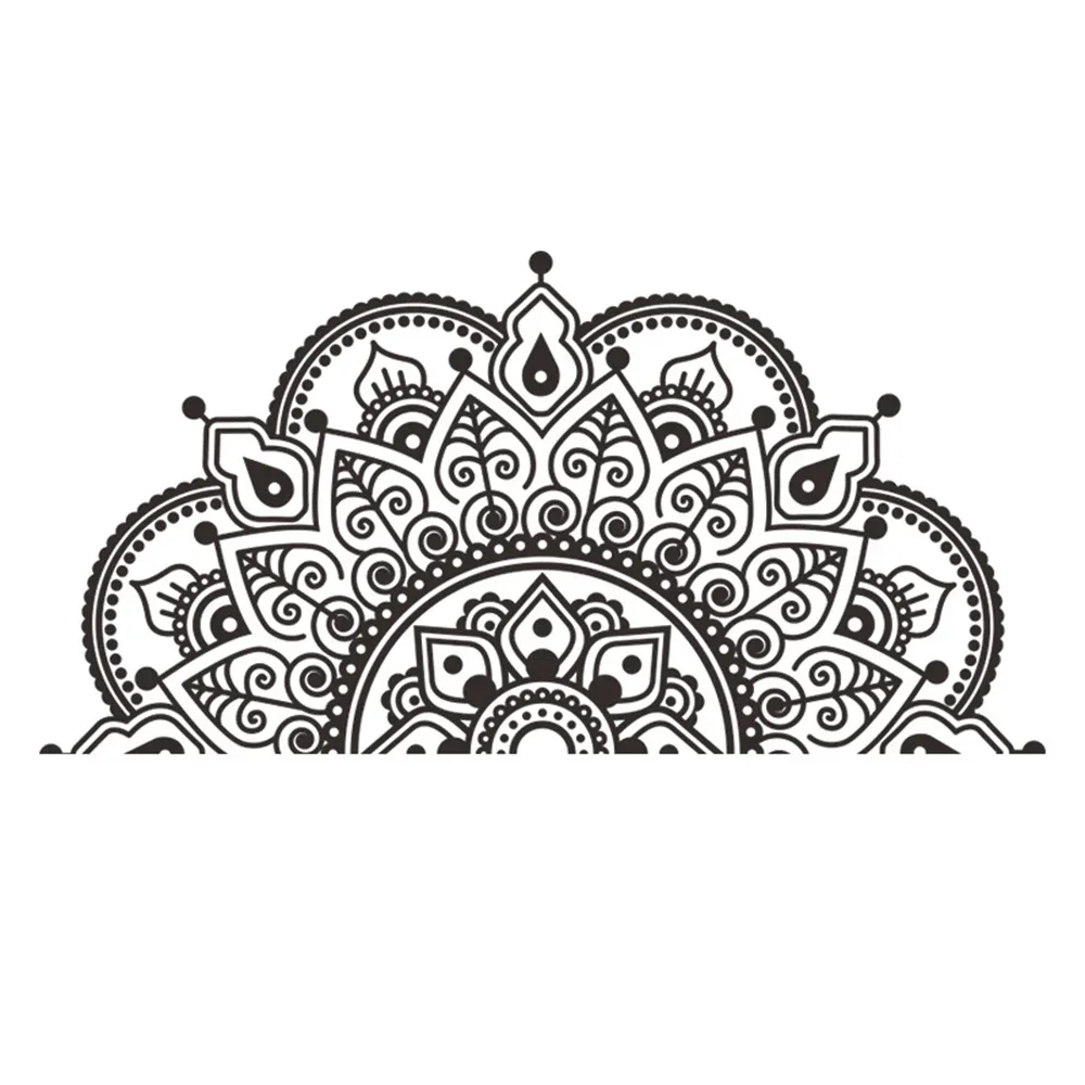 28*57cm Removable Mandala Art Vinyl Wall Stickers Home Room Decal Headboard Decoration Home Decoration Stickers - Image 2