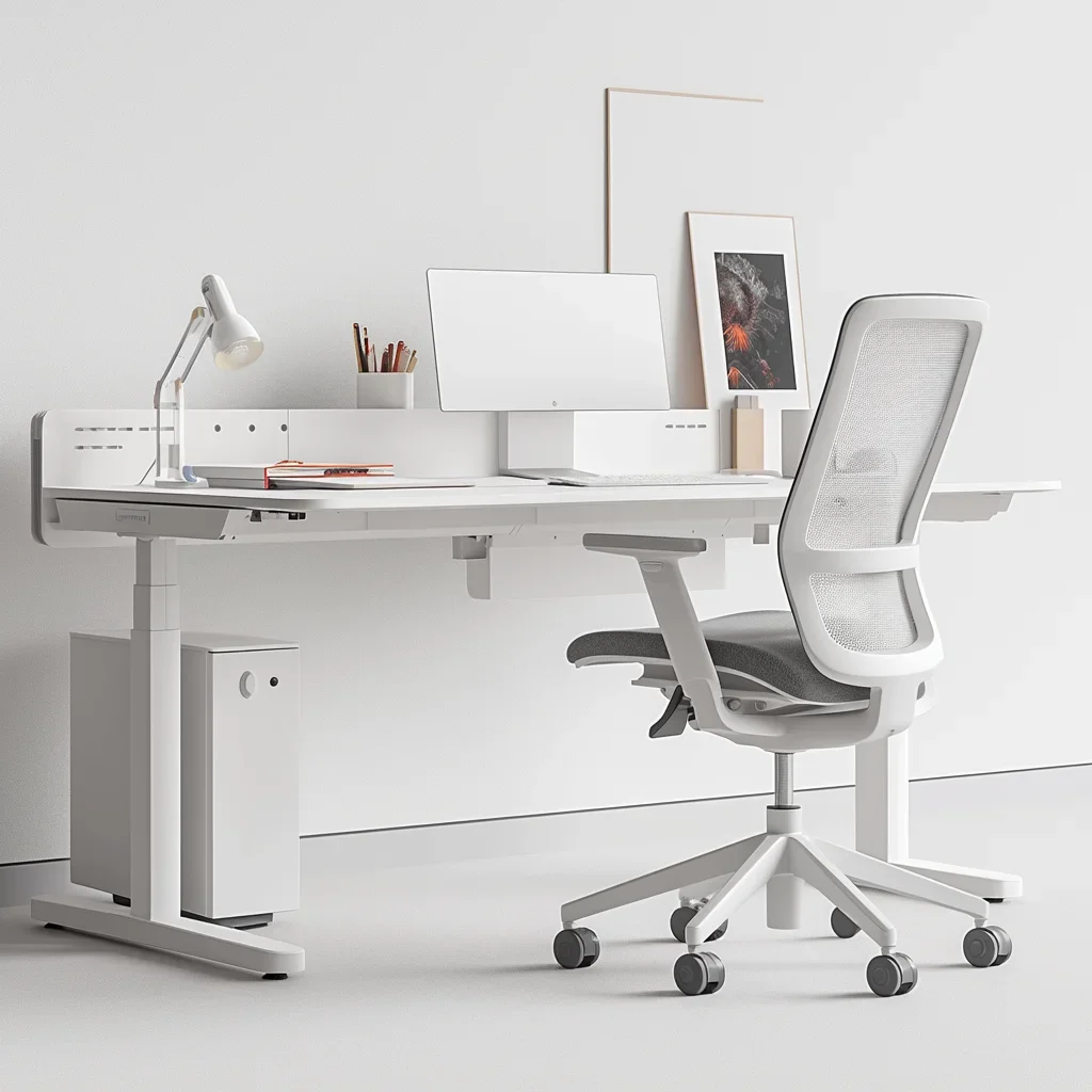 Manual Standing Desk, Office Table, Adjustable Desk, Lift Mechanism, Computer Desk for Gaming PC, Superior Quality - Image 4