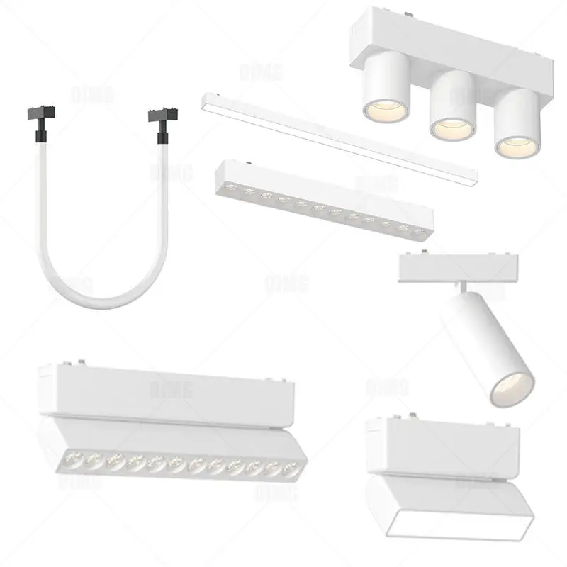 48v Magnet 6mm Ultra Thin Led Ceiling Lights Surface Mounted Magnetic Track Lights System Led Ceiling Lamp Rail Light Spotlight - Image 5