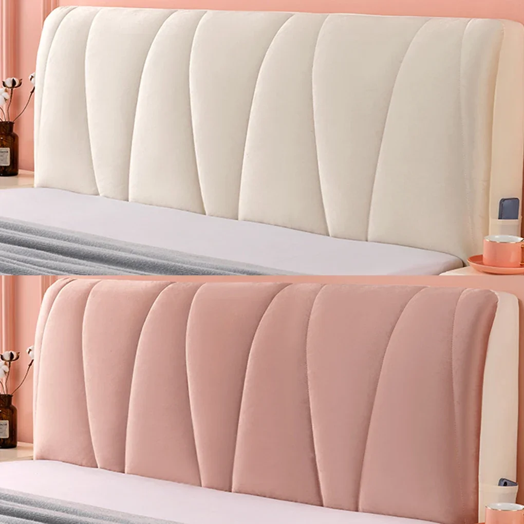 And Headboard With All-Inclusive Headboard Protector Cover Premium Double Elastic Bed Head Cover - Image 3
