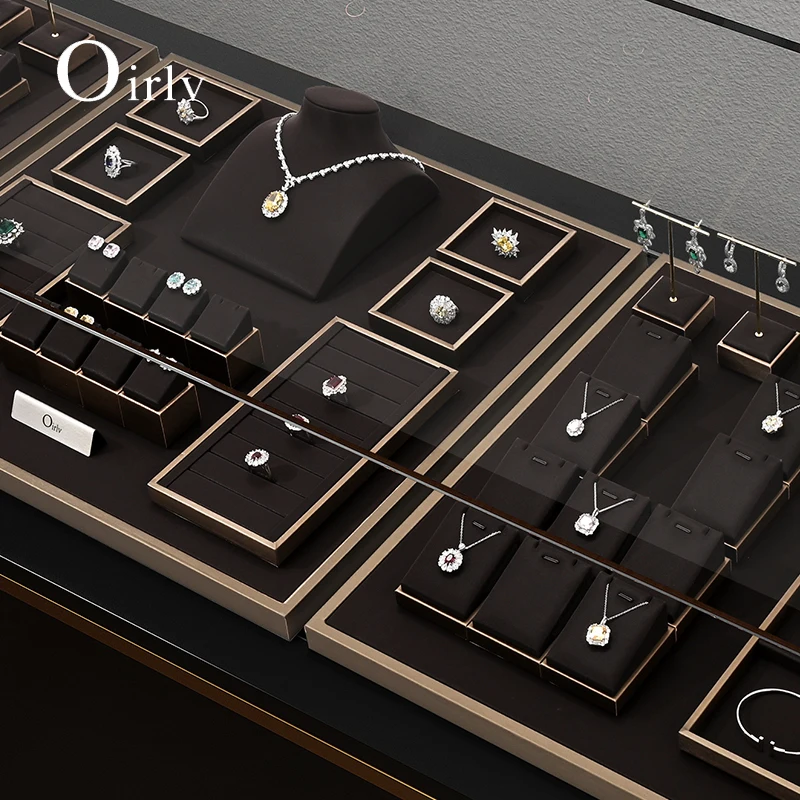 Oirlv Professional Jewelry Display Set Shop Cabinet Display Props for Necklace Display Watch Ring Earring Decoration Rack New - Image 3